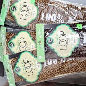 NEW 4 packs Senegalese loop twist.  Three packs color 27, 1 pack color T1B/350.